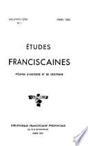 Études Franciscaines