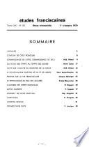 Etudes franciscaines