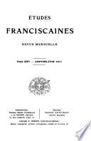 Etudes franciscaines