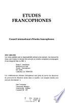 Etudes francophones