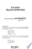 Etudes francophones