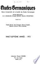 Études germaniques