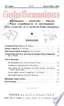 Études germaniques