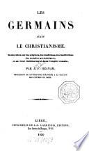 Études germaniques pour servir à l'histoire des Francs