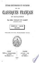 Études historiques et critiques sur les classiques français du baccalauréat