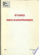 Etudes indo-européennes