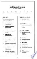 Études internationales