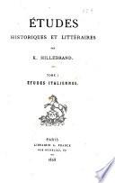 Études italiennes