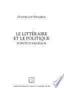 Études littéraires
