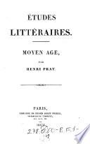 Études littéraires