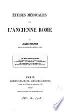 Études médicales sur l'ancienne Rome