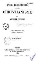 Etudes philosophiques sur le christianisme