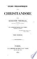 Études philosophiques sur le christianisme