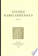 Etudes rabelaisiennes