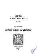 Etudes rabelaisiennes