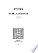 Etudes rabelaisiennes