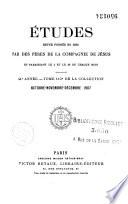 Etudes religieuses, historiques et littéraires