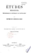 Etudes religieuses, historiques et littéraires