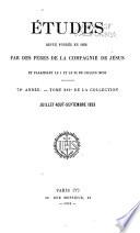Etudes religieuses, philosophiques et historiques