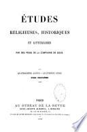 Études religieuses, philosophiques, historiques et littéraires