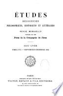 Études religieuses, philosophiques, historiques et littéraires