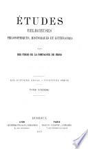 Etudes religieuses, philosophiques, historiques et littéraires