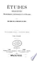 Etudes religieuses, philosophiques, historiques et littéraires