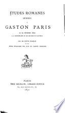 Études romanes dédiées à Mario Roques par ses amis
