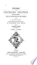 Études sur François Premier