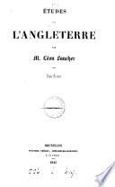 Études sur l'Angleterre