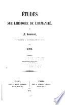 Études sur l'histoire de l'humanité: Rome