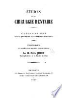 Études sur la chirurgie dentaire