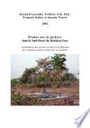 Etudes sur la jachere dans le sud-ouest du Burkina Faso