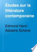 Études sur la littérature contemporaine