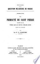 Études sur la question religieuse de Russie