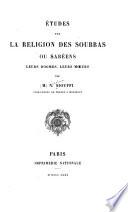 Études sur la religion/des Soubbas ou Sabéens