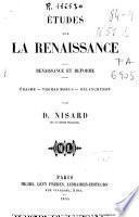 Études sur la Renaissance