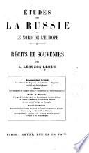 Études sur la Russie et le nord de l'Europe