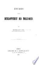 Études sur le développment des mollusques