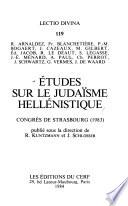 Etudes sur le judaïsme hellénistique