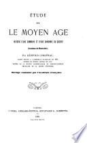 Études sur le Moyen-Age