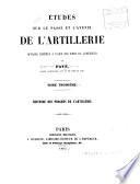 Études sur le passé et l'avenir de l'artillerie