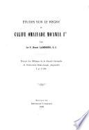 Études sur le règne du calife Omaiyade Mo'awia 1er