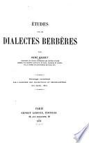 Études sur les dialectes berbères