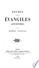 Études sur les Évangiles apocryphes