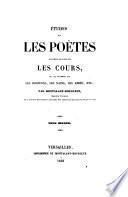 Études sur les poètes dans leurs relations avec les cours, et, par extension, sur les bouffons, les nains, les abbés, etc