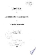 Etudes sur les religions de l'Antiquité