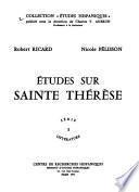 Études sur sainte Thérèse