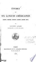 Études sur six langues américaines