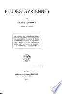 Études syriennes